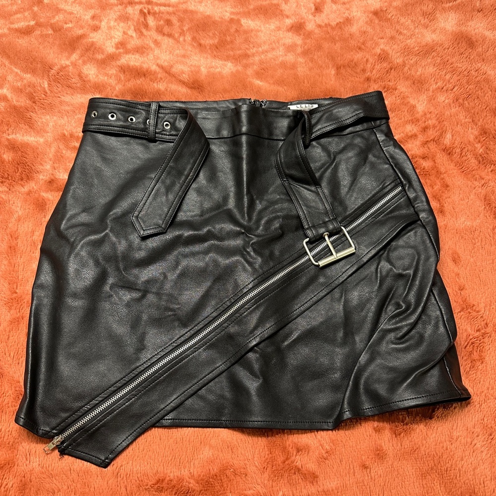 Black Leather Skirt